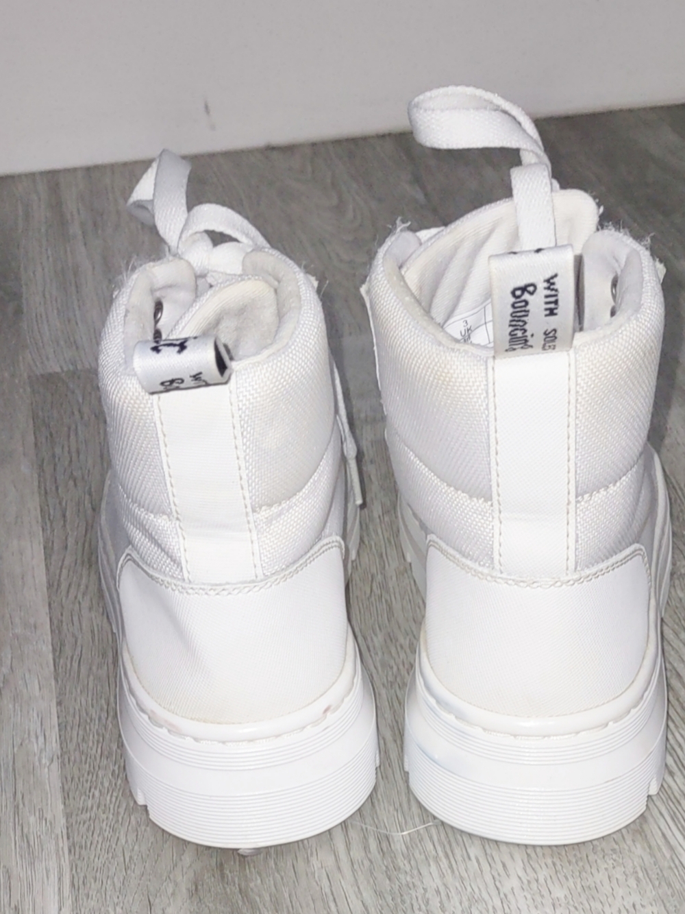 Dr. Martens White High-Top Sneakers Size 5 - Picture 3 of 8